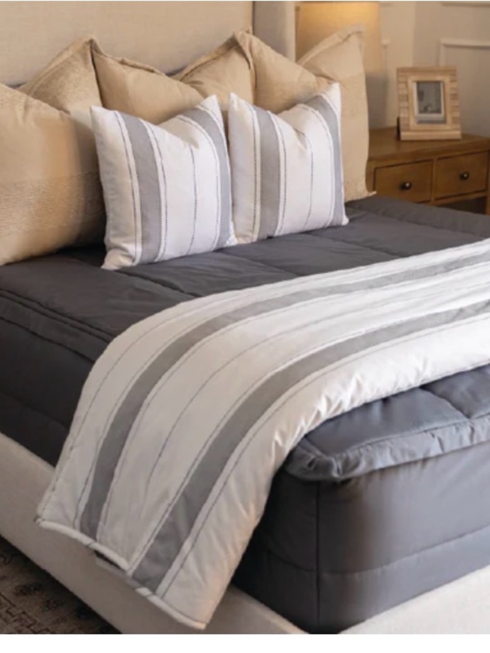 Gray Beddy’s Comforter Set, All cotton
